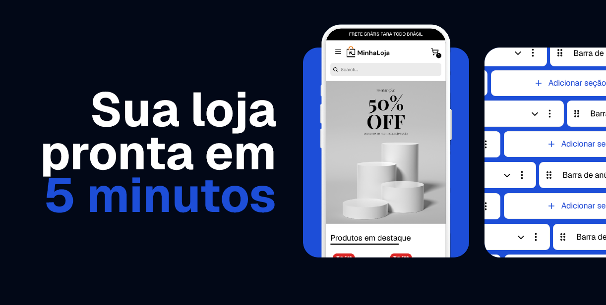 Criação e edição em minutos